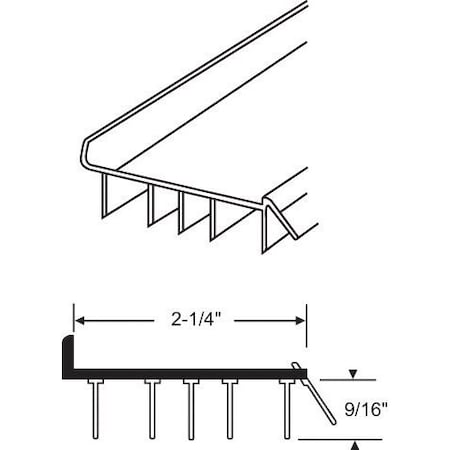 Strybuc 36in Brown Door Sweep 19-447-36